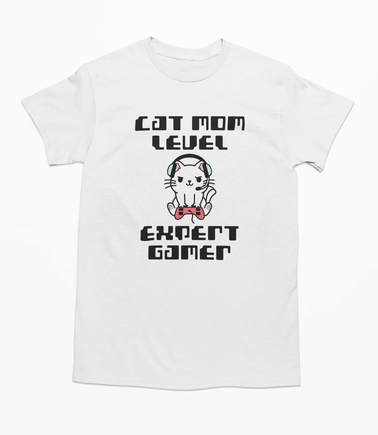 Cat Mom Level Expert Gamer - T-Shirt