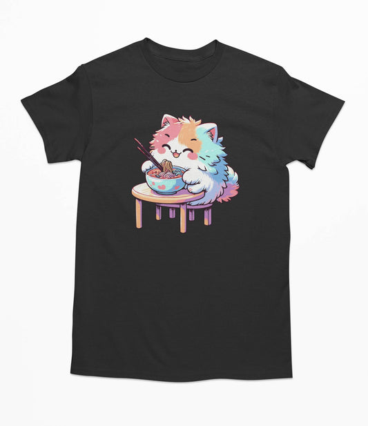 Kawaii Ramen Cat - T-Shirt