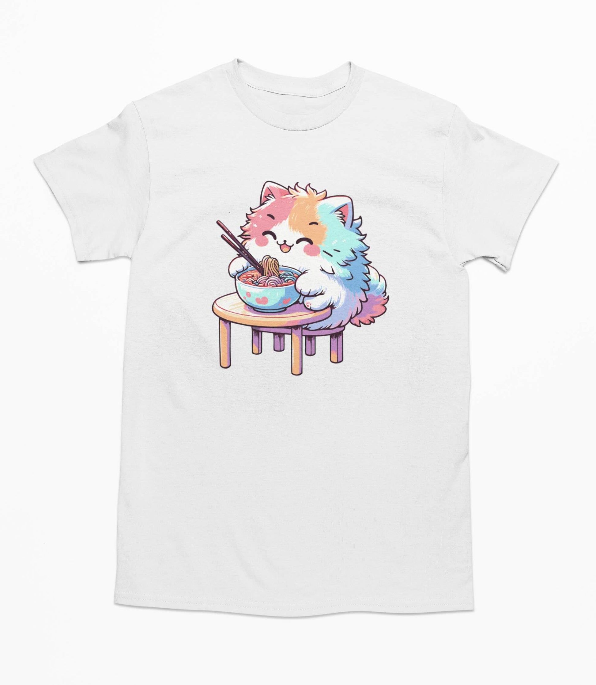 Kawaii Ramen Cat - T-Shirt