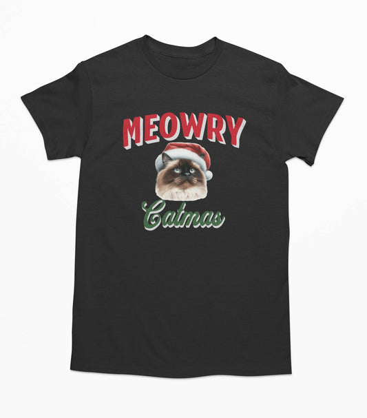 Ragdoll Christmas Cat - T-Shirt - Meowry Catmas