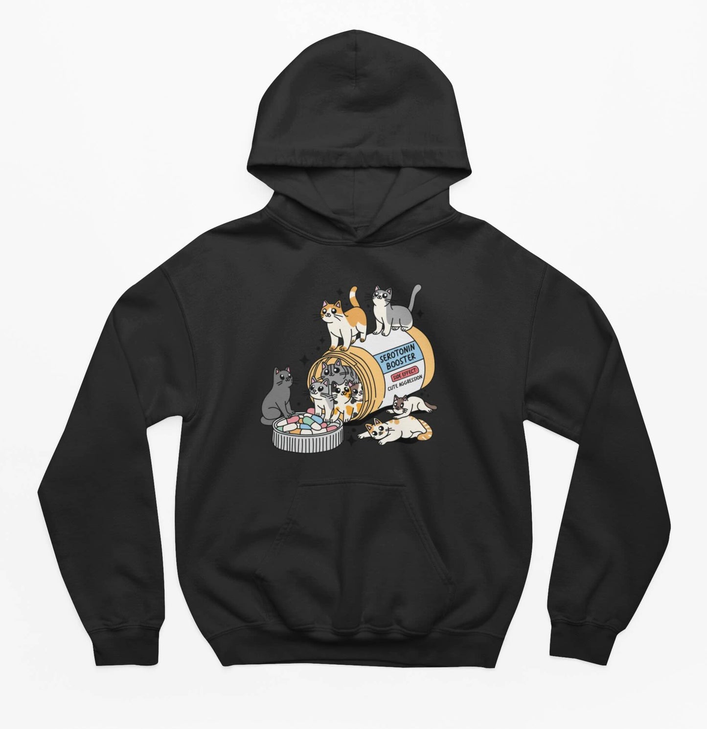 Serotonin Booster cat hoodie