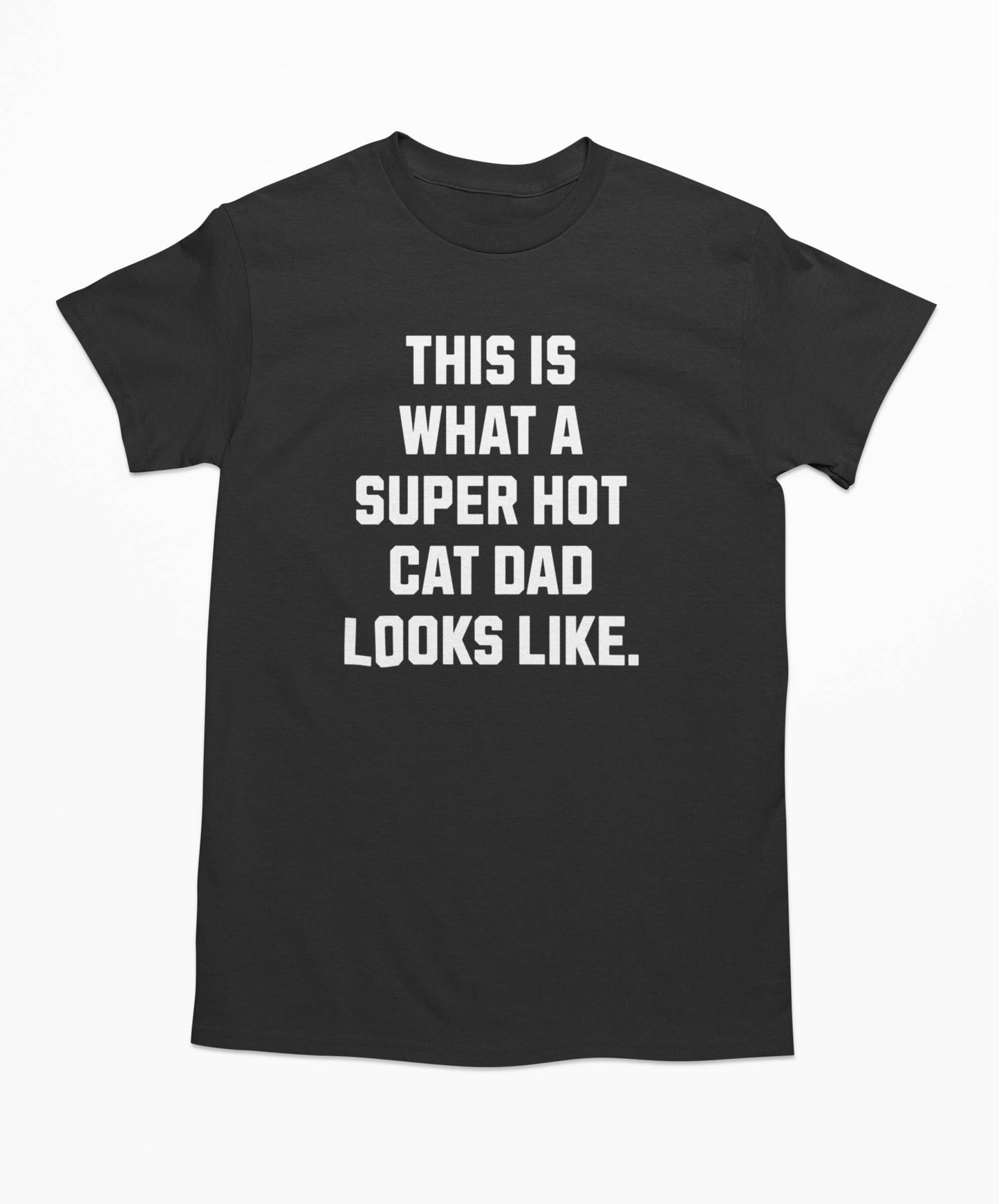 This Is What a Super Hot Cat Dad Looks Like - T-Shirt