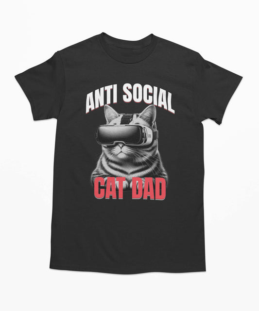 Anti Social Cat Dad - T-Shirt