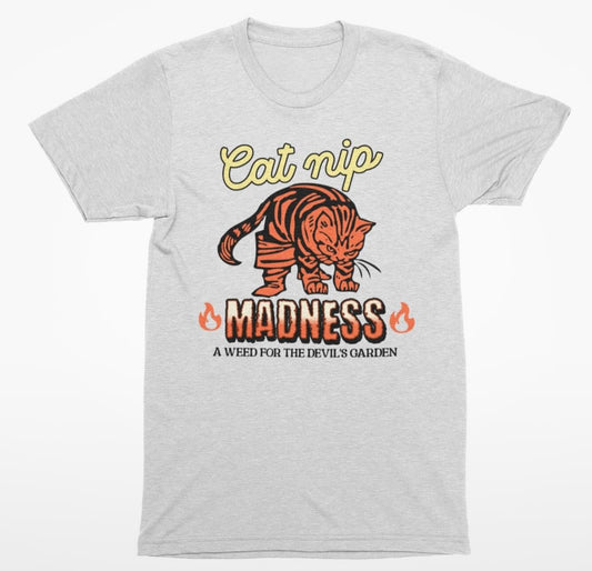 cat nip madness funny cat shirt