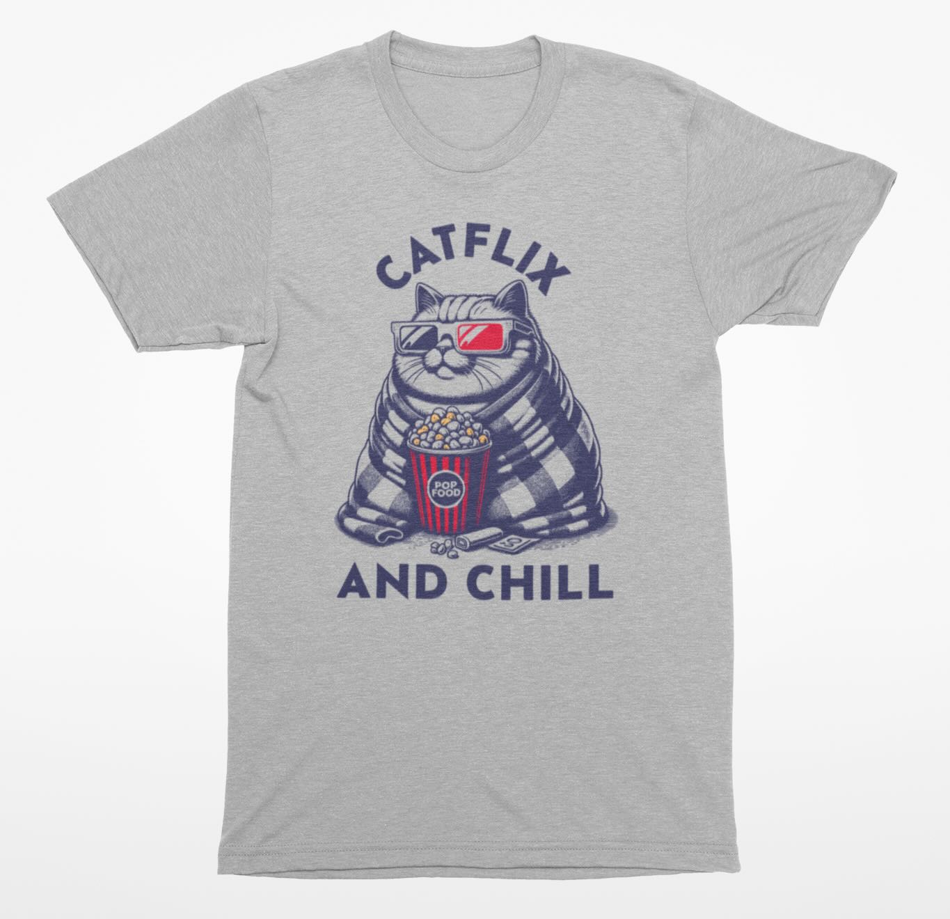 Catflix And Chill T Shirt