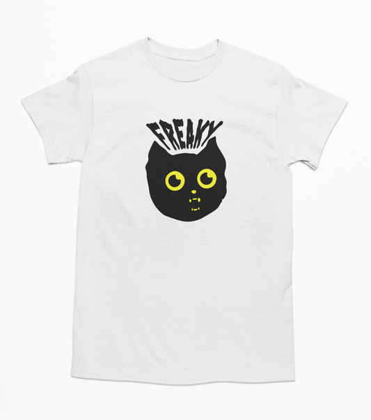 Freaky Cat Vampire Halloween - T-Shirt