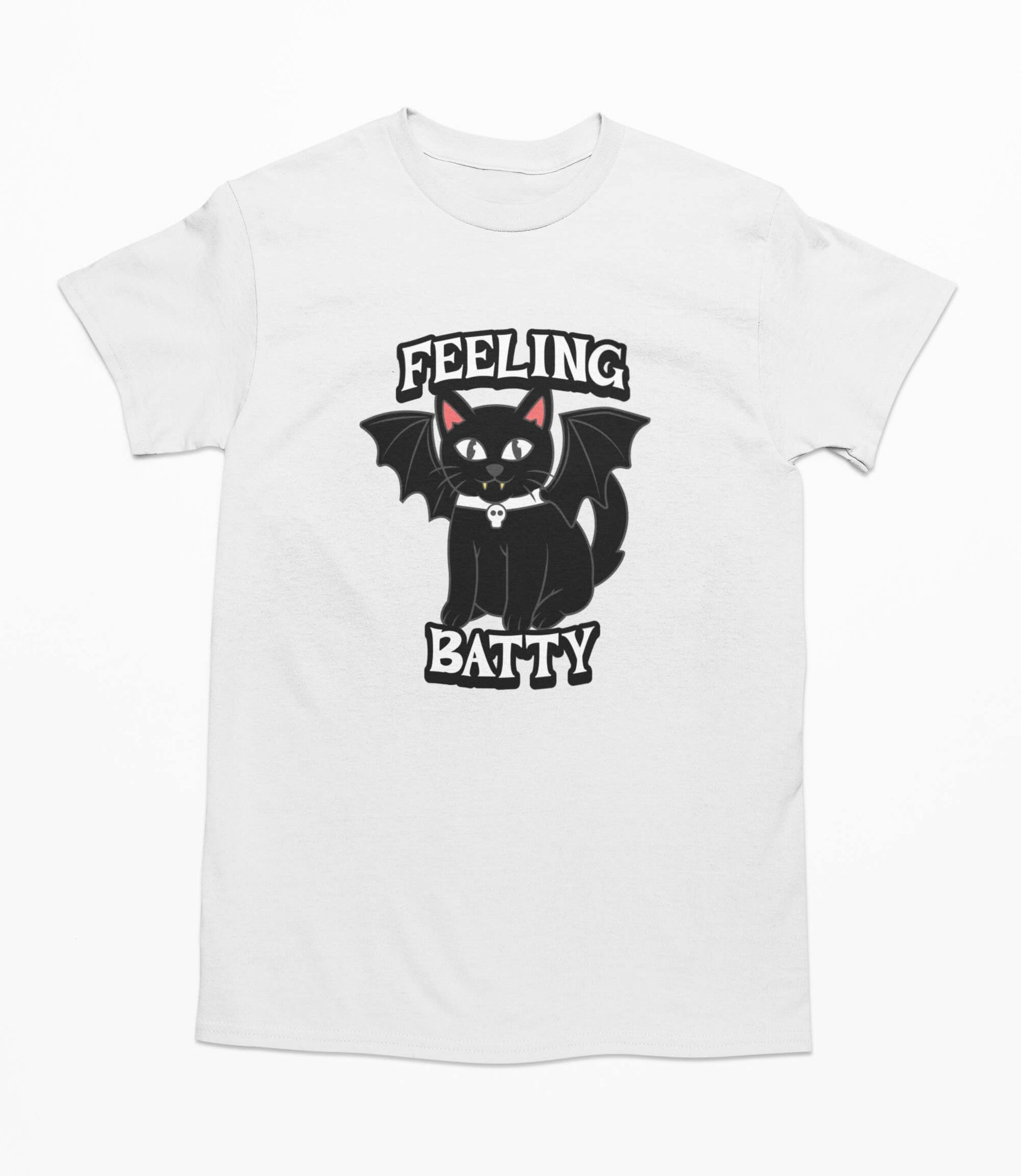 Feeling Batty Halloween Cat - T-Shirt