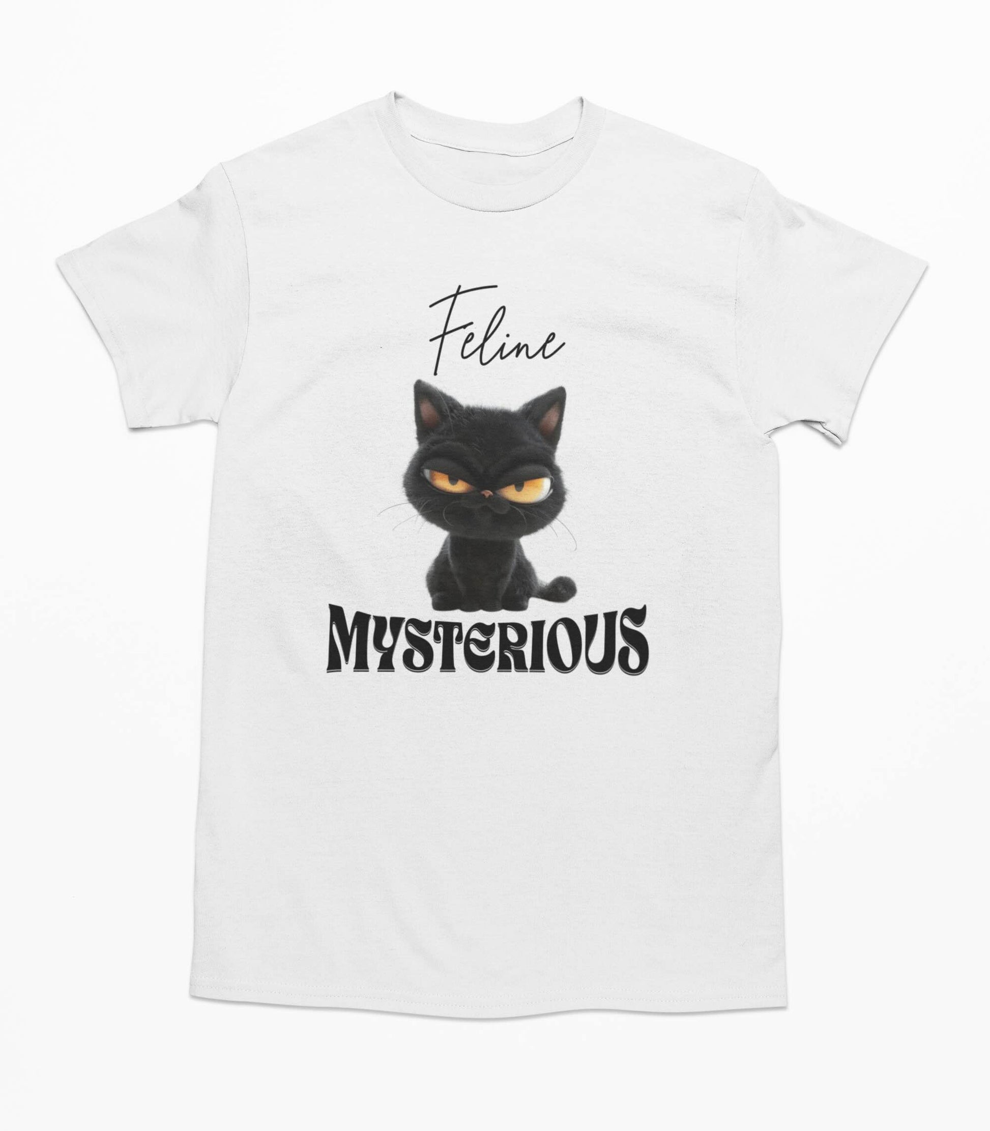 Feline Mysterious - Black Cat T-Shirt