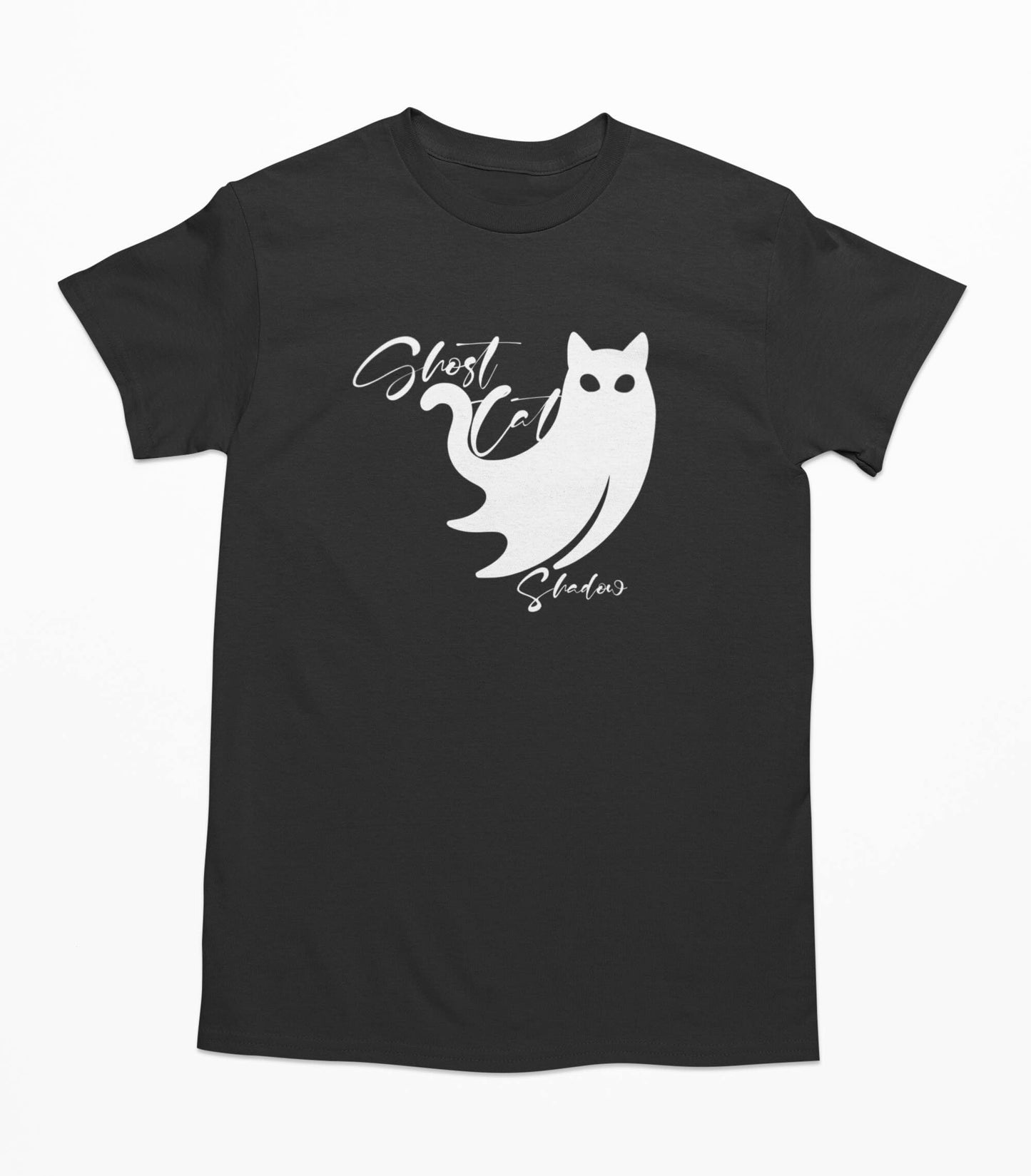 Ghost Cat Shadow Halloween - T-Shirt