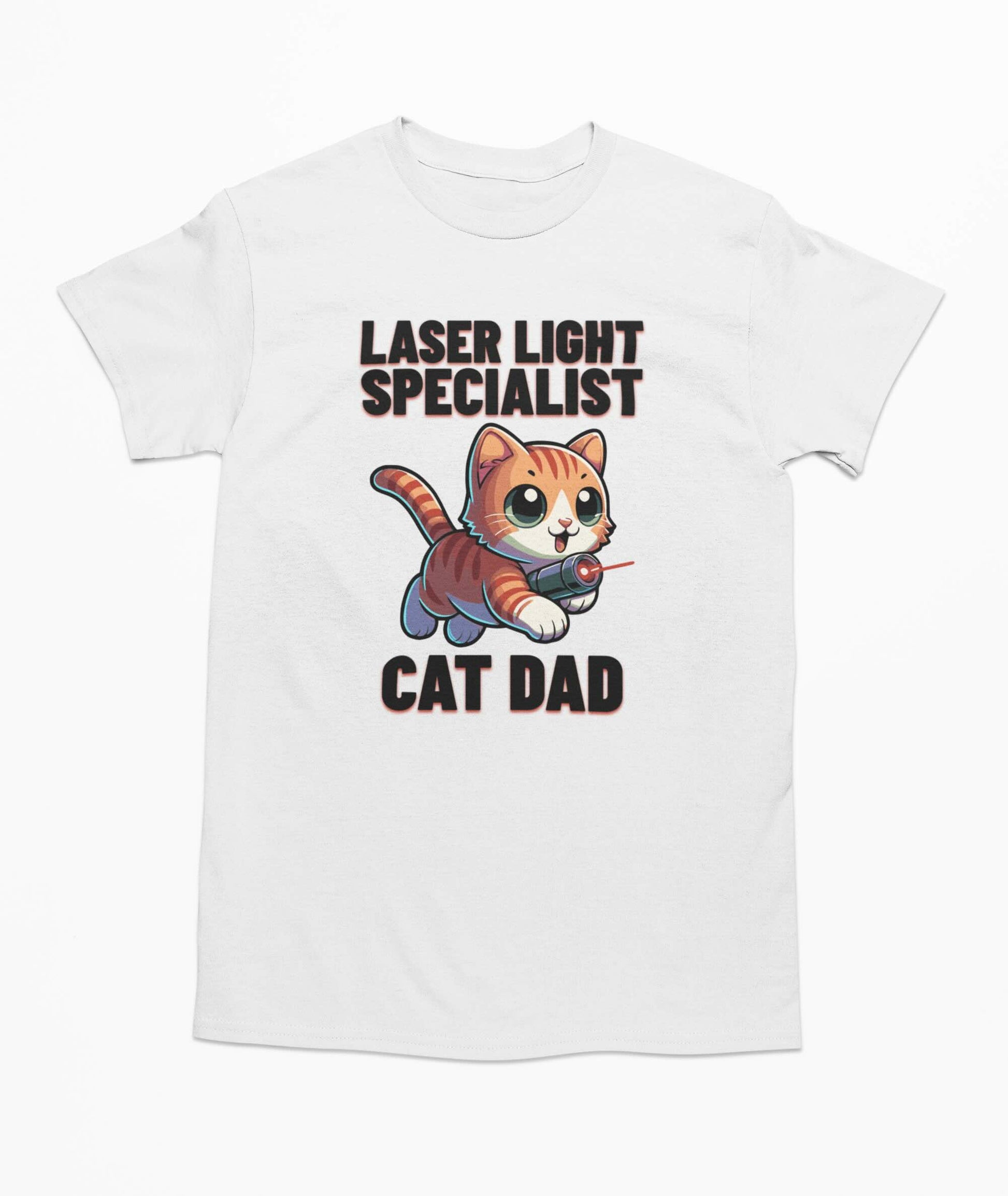 Laser Light Specialist Cat Dad - T-shirt