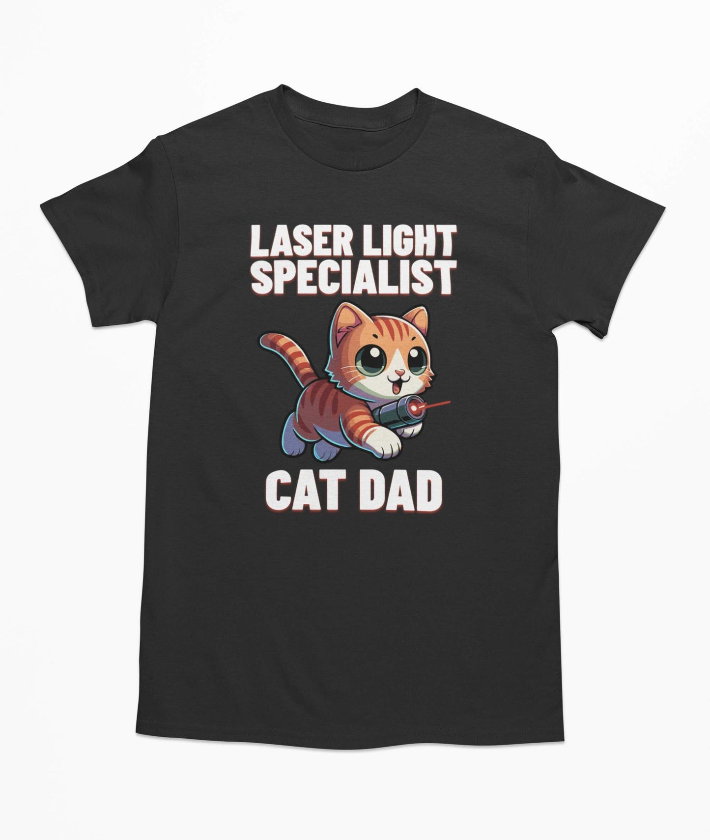 Laser Light Specialist Cat Dad - T-shirt