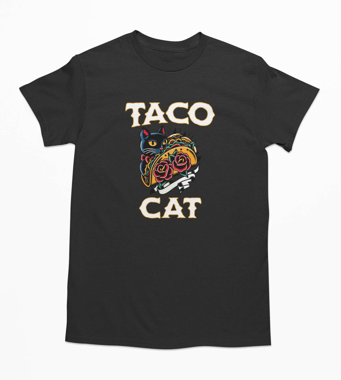 Tattoo Old School Taco Cat - T-Shirt