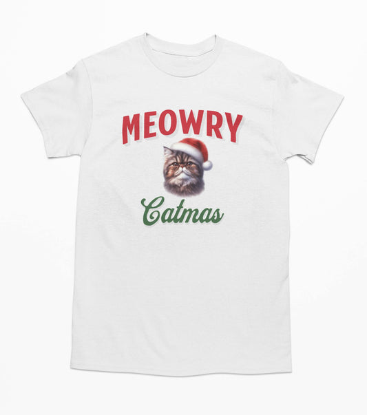 Persian Christmas Cat - T-Shirt 