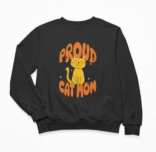 Proud Cat Mom - Sweatshirt Crewneck