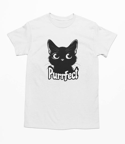 Purrfect - Black Cat T-Shirt