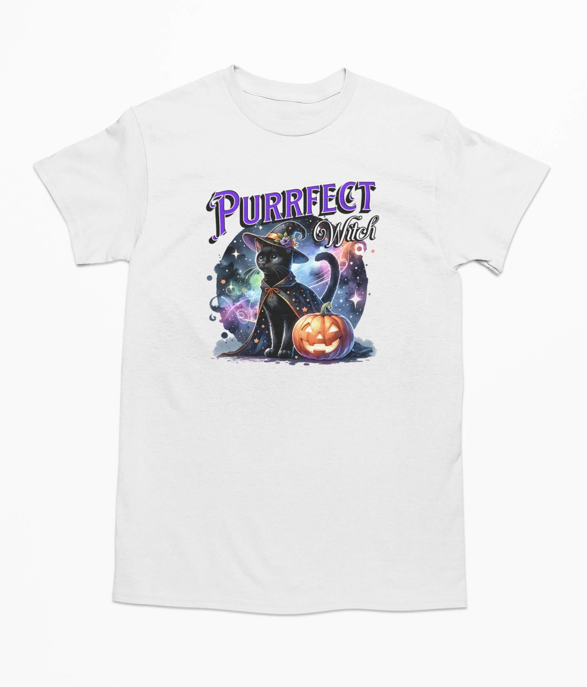 Purrfect Witch Halloween Cat - T-Shirt