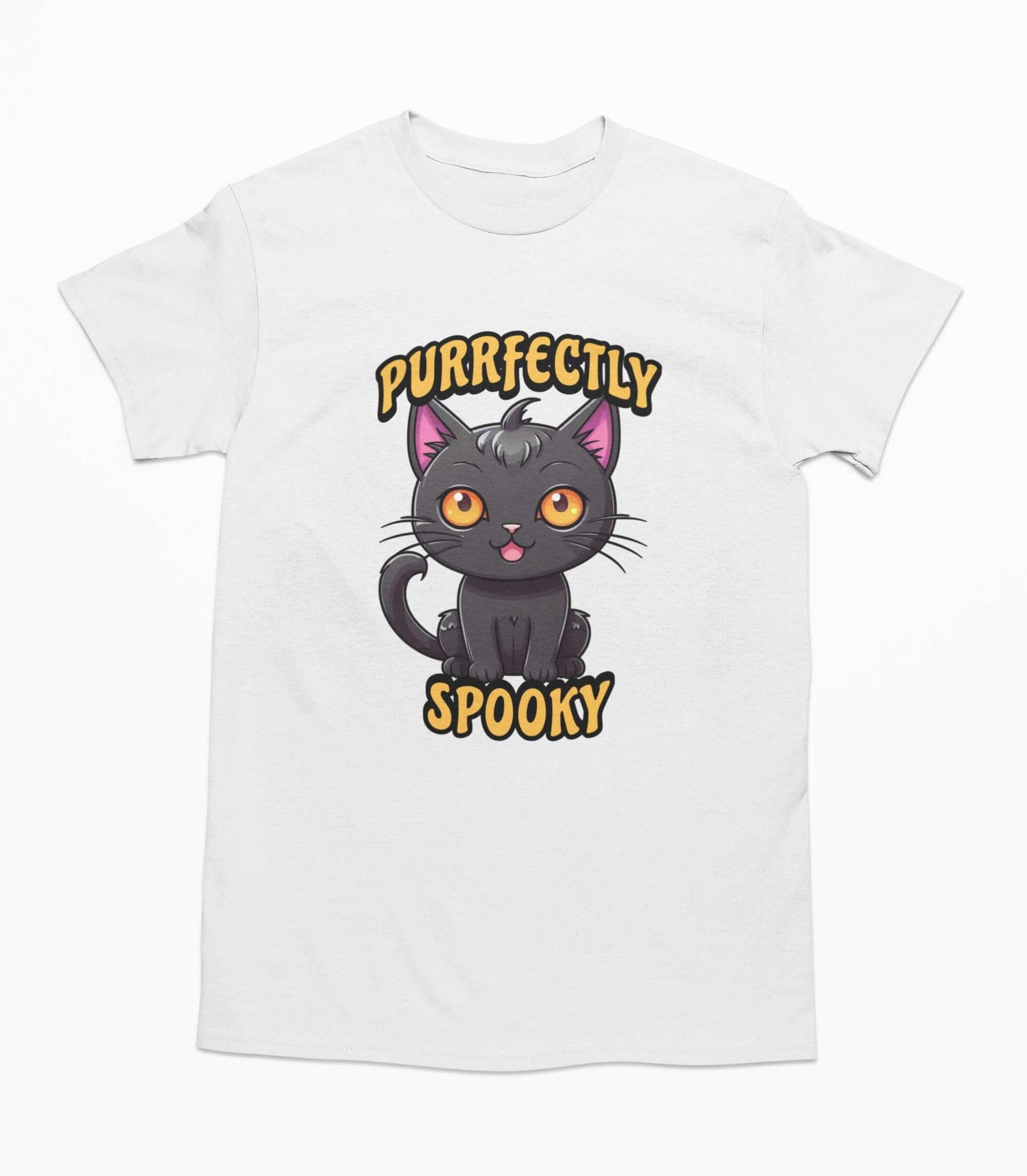 Purrfectly Spooky Halloween Cat - T-Shirt