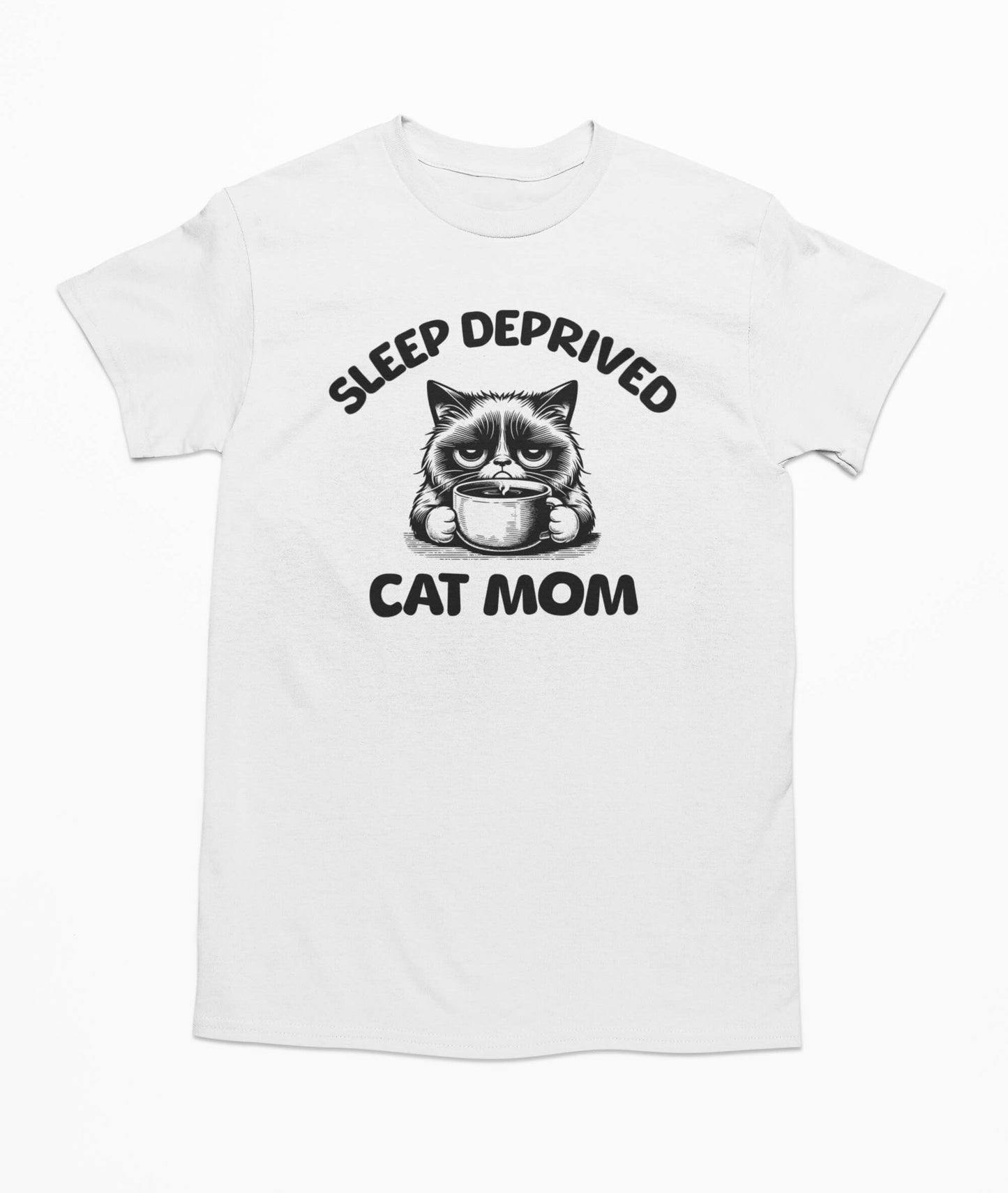 Sleep Deprived Cat Mom - T-Shirt