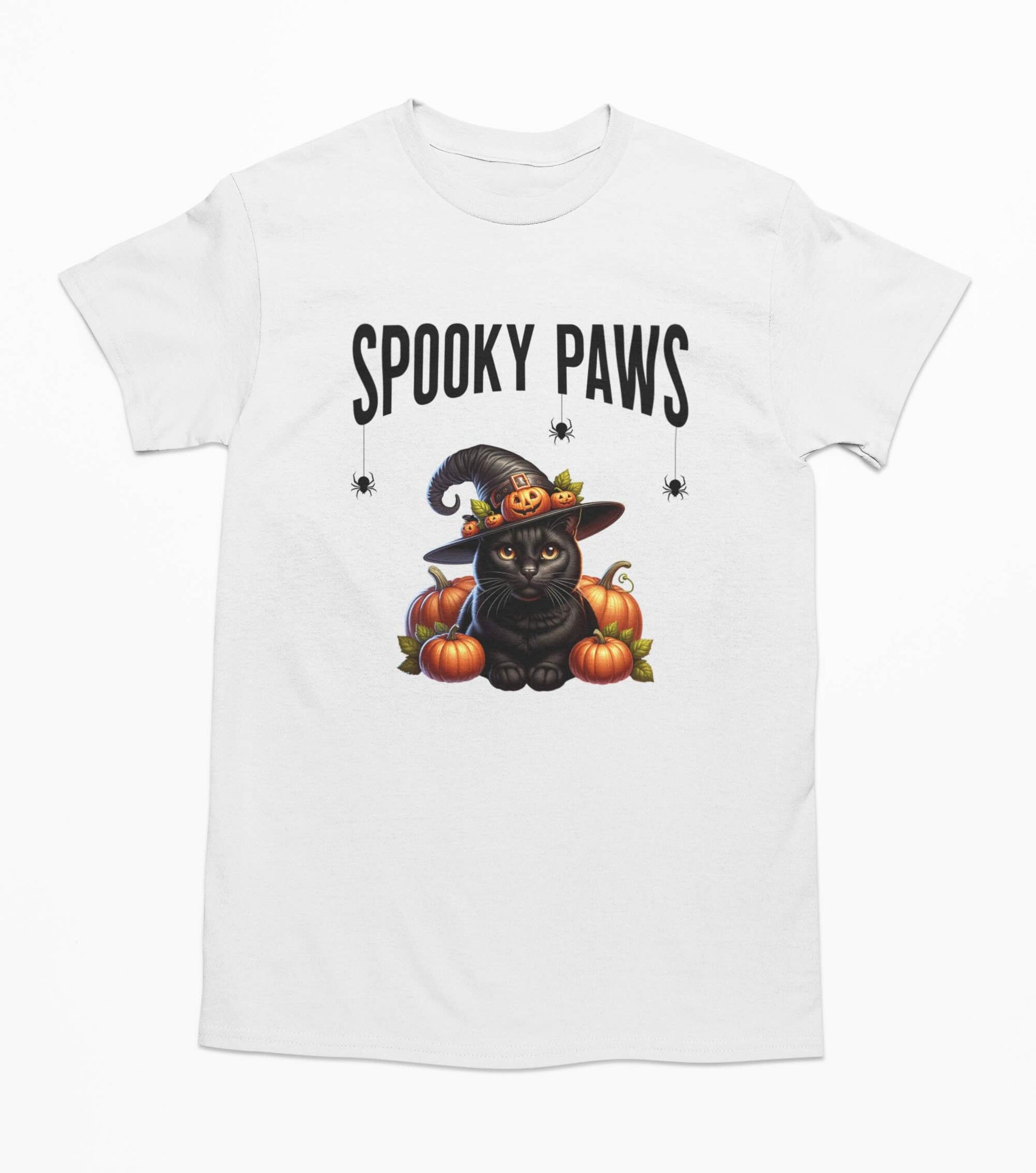 Spooky Paws Halloween Cat - T-Shirt