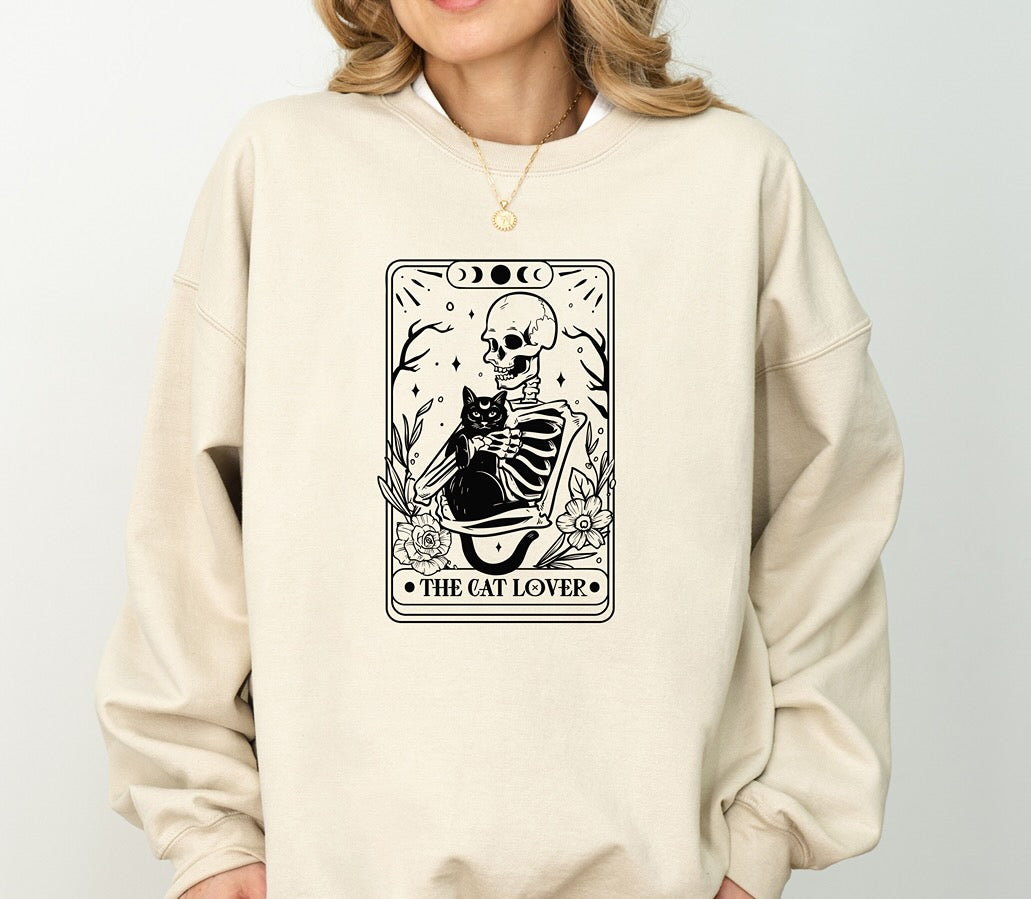 The Cat Lover Tarot Card | Sweatshirt Crewneck