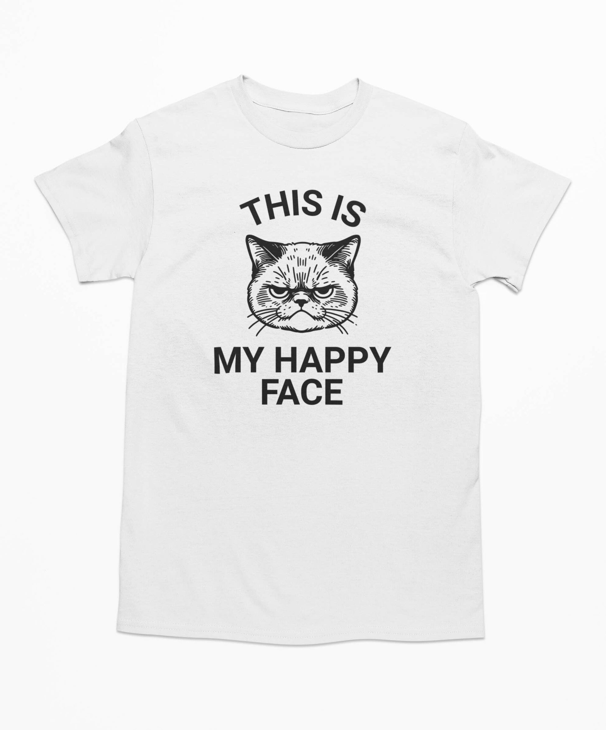 This Is My Happy Face - Cat T shirt