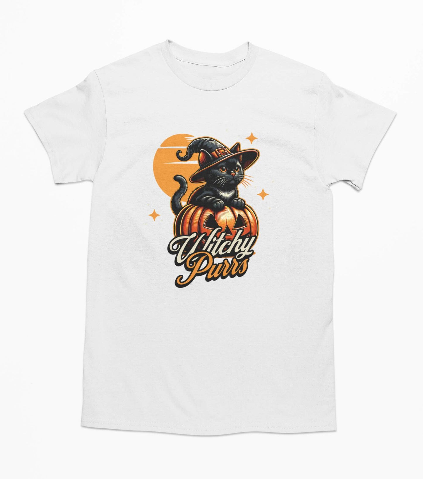 Witchy Purrs Halloween Cat - T-Shirt